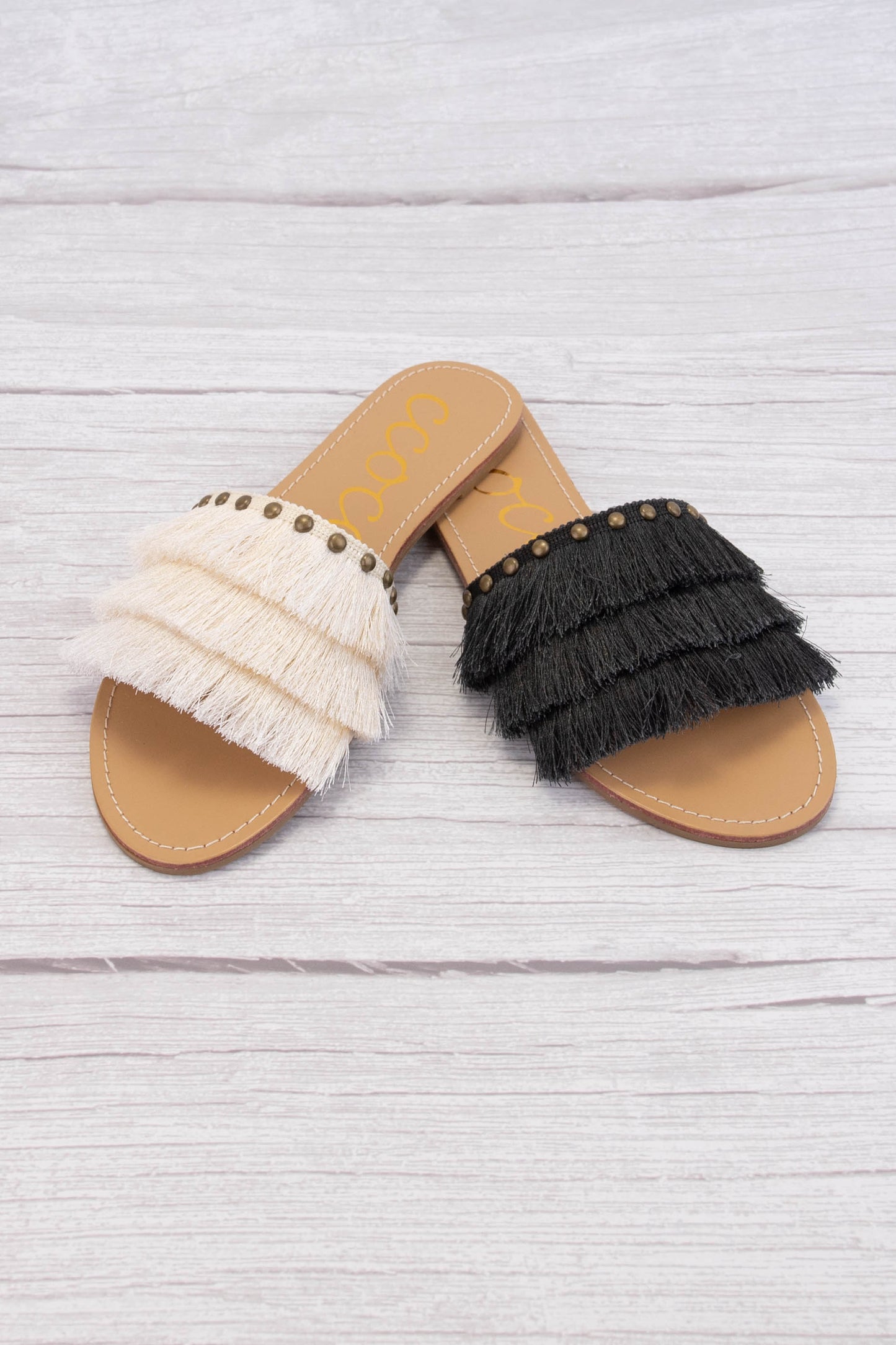 Margarita Satin Fringe Sandal