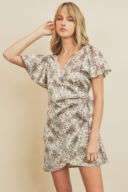 LAYLA MINI WRAP DRESS