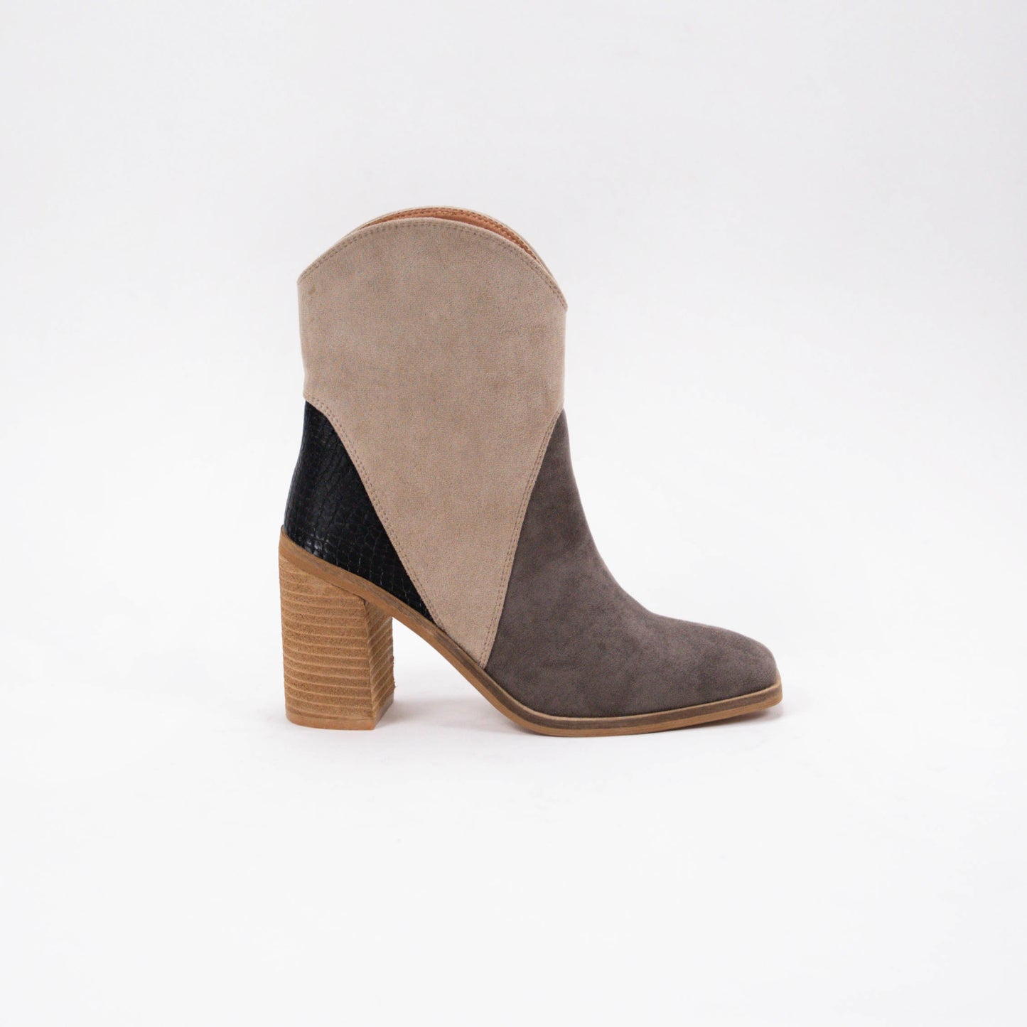 Kendall Tri-Tone Heeled Bootie